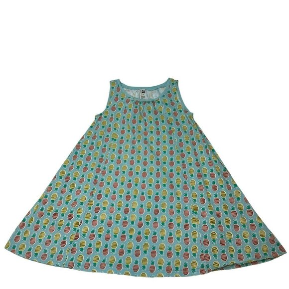 Tea Collection Other - Tea Collection Girls Cotton Knee-Length Sleeveless Pineapple Dress Size 8
